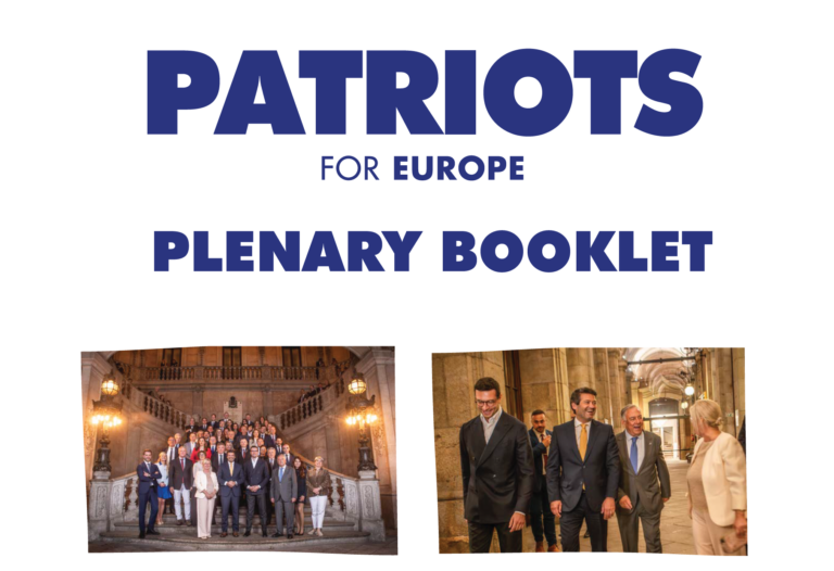 Patrioci dla Europy przed sesją plenarną w KWIETNIU 2026 roku